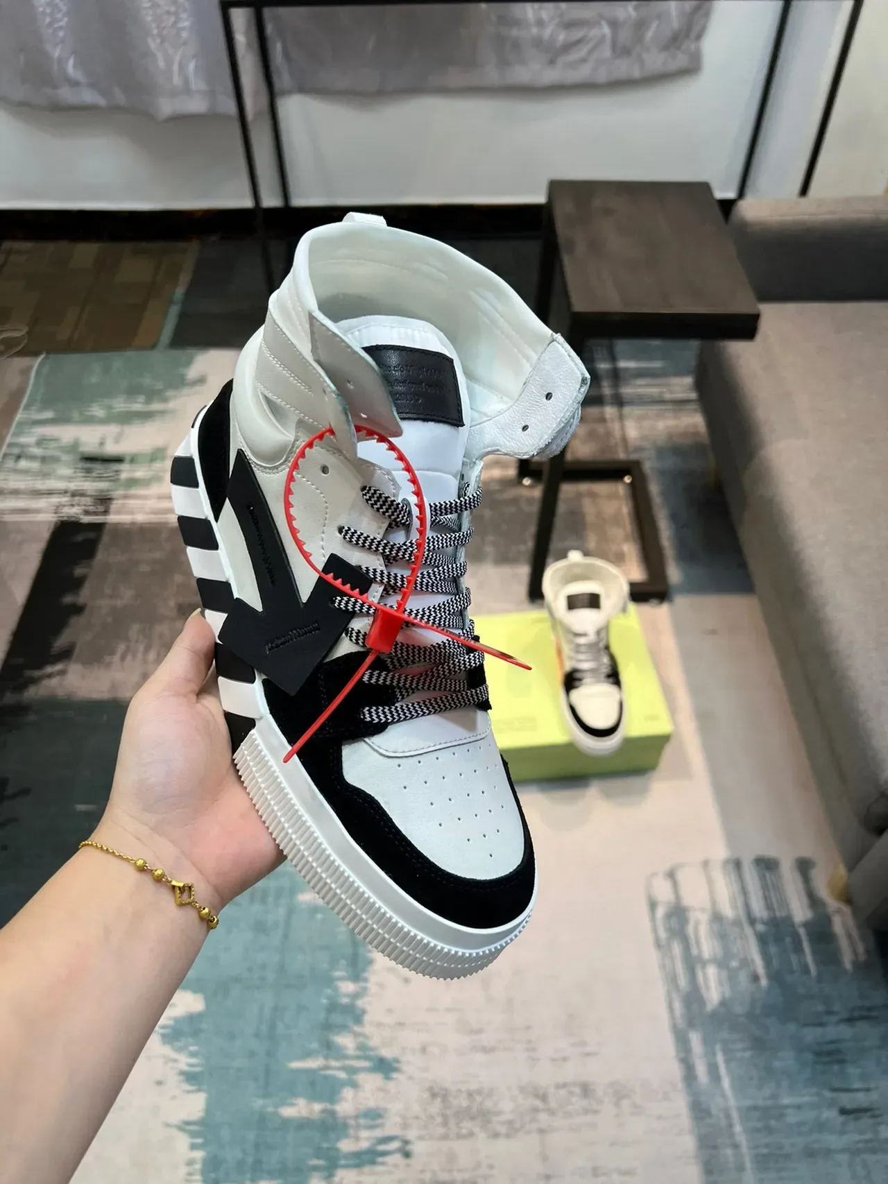 Off-White The Ten Tênis Lifestyle de Cano Alto 6
