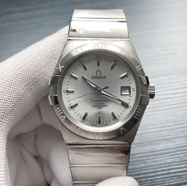 Omega Constellation Silver Dial Mechanical Watch 4