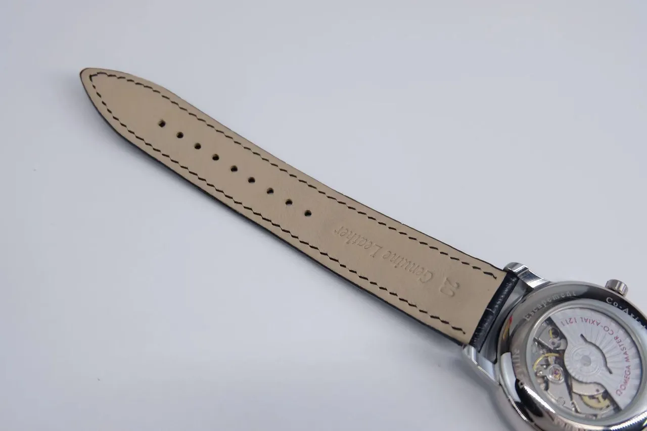 Omega De Ville কালো ডায়াল মেকানিক্যাল ঘড়ি 4