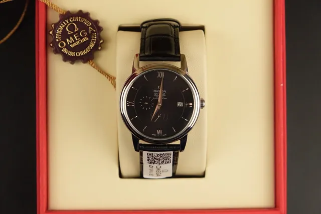 Omega De Ville Cadran Noir Montre Mécanique 2