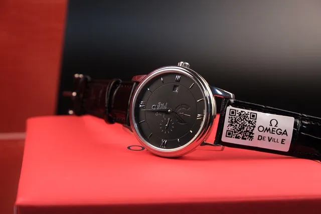 Omega De Ville Cadran Noir Montre Mécanique 3