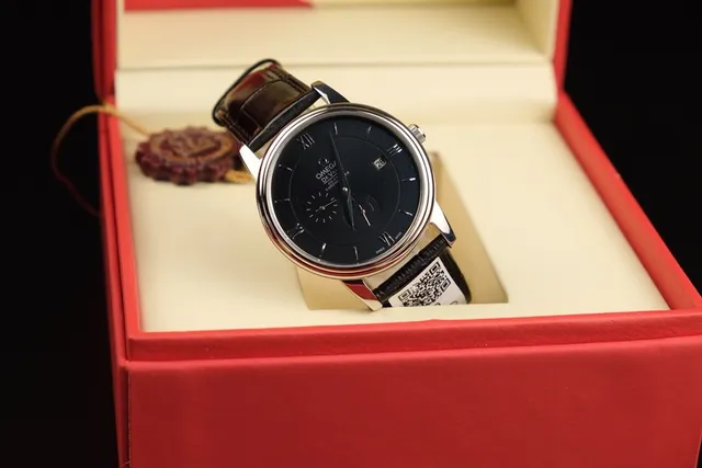 Omega De Ville Cadran Noir Montre Mécanique 6