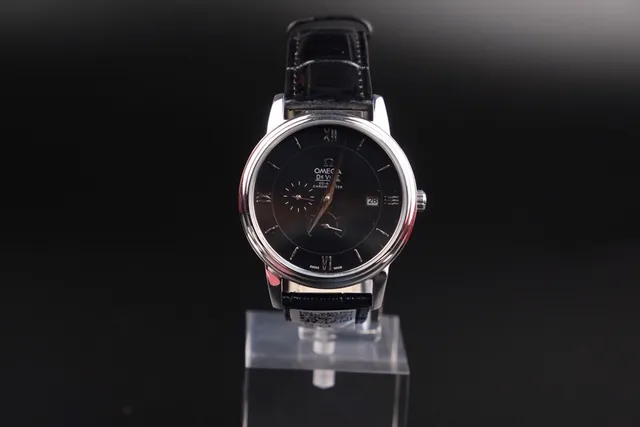 Omega De Ville Cadran Noir Montre Mécanique 7