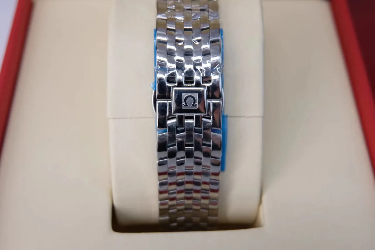 Omega De Ville Prestige Co-Axial Chronometer Blue Dial Mechanical Watch 8