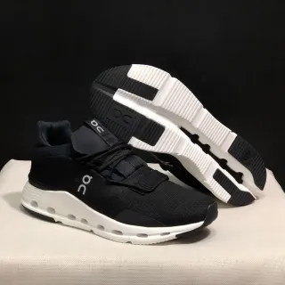 En negro blanco tejido superior correa cierre estilo de vida sneakers