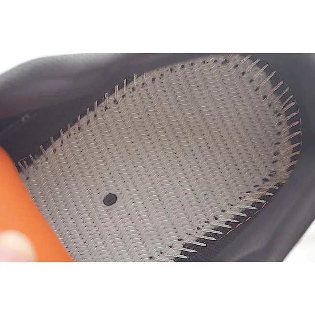 On Cloudmonster Gray Orange Running Shoes 2