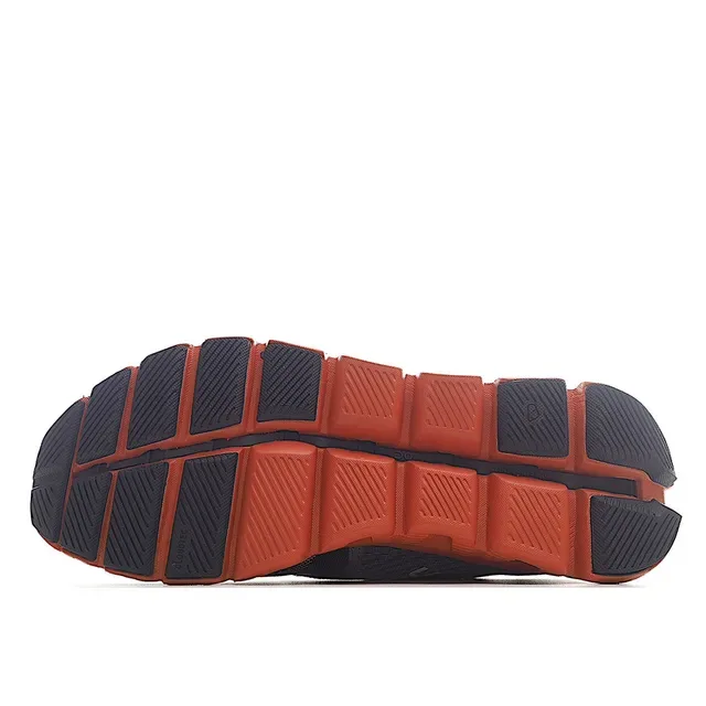 On Cloudmonster Gray Orange Running Shoes 8