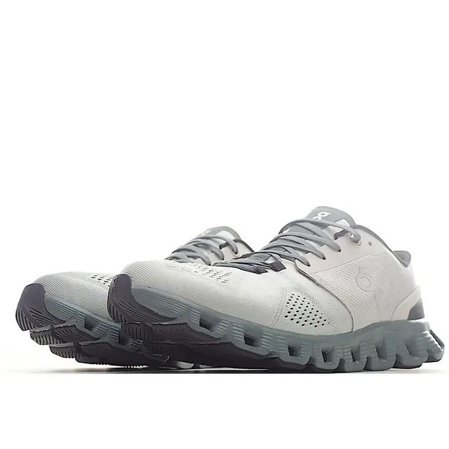 On Cloudmonster Light Gray Running Shoes 6