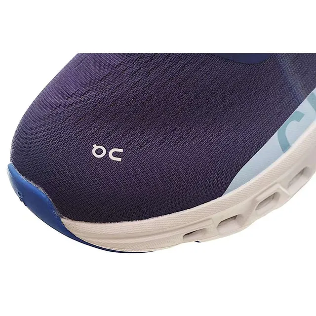 On Cloudmonster Navy and Sky Blue Running Shoes 4