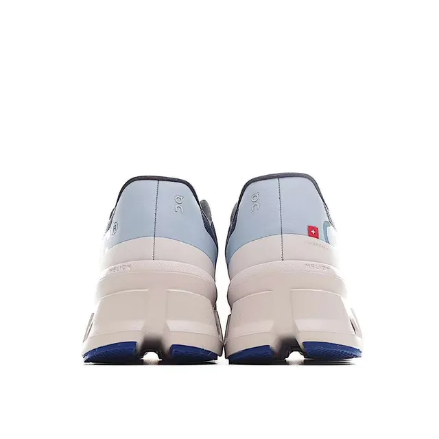 On Cloudmonster Navy and Sky Blue Running Shoes 6