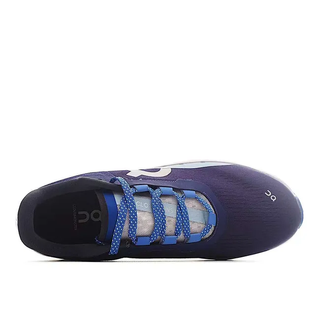 On Cloudmonster Navy and Sky Blue Running Shoes 7