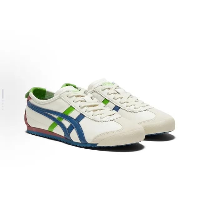 Onitsuka Tiger Mexico 66 Off-White Navy Green Maroon Lifestyle Sneakers 6
