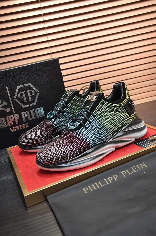 Philipp Plein Crystal Gradient Multicolor Chunky Sneakers 1