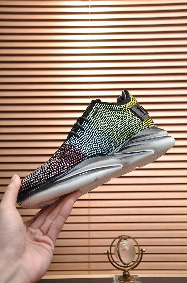 Philipp Plein Crystal Gradient Multicolor Chunky Sneakers 6