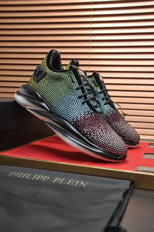 Philipp Plein Crystal Gradient Multicolor Chunky Sneakers 8