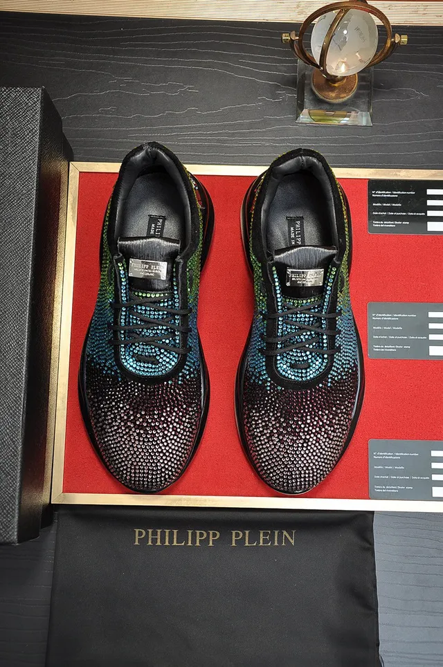 Philipp Plein Crystal Gradient Multicolor Chunky Sneakers 9