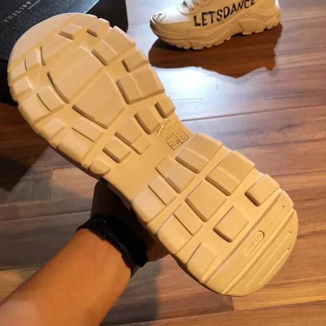 Philipp Plein Mercy LETSDANCE White Beige Chunky Sneakers 2