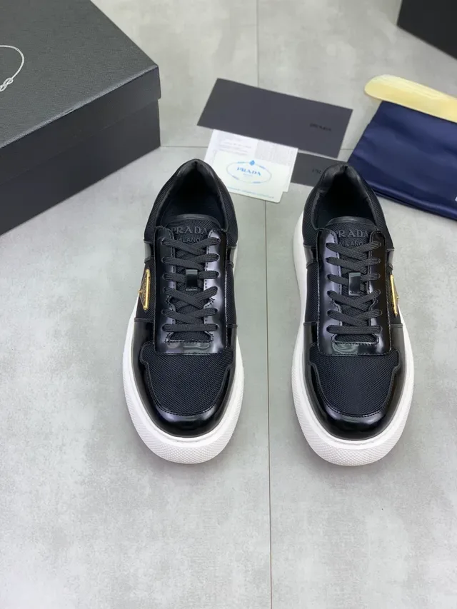 Prada Cloudbust Black and White Lifestyle Sneakers 5