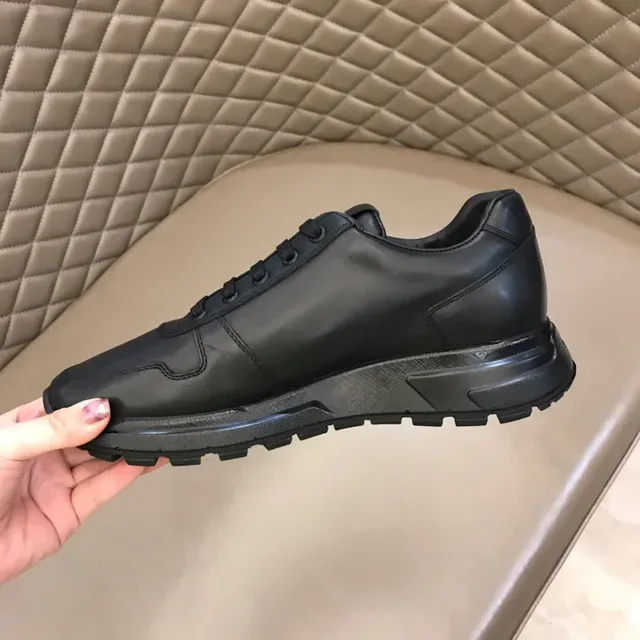 Prada Cloudbust Black Leather Lifestyle Sneakers 2