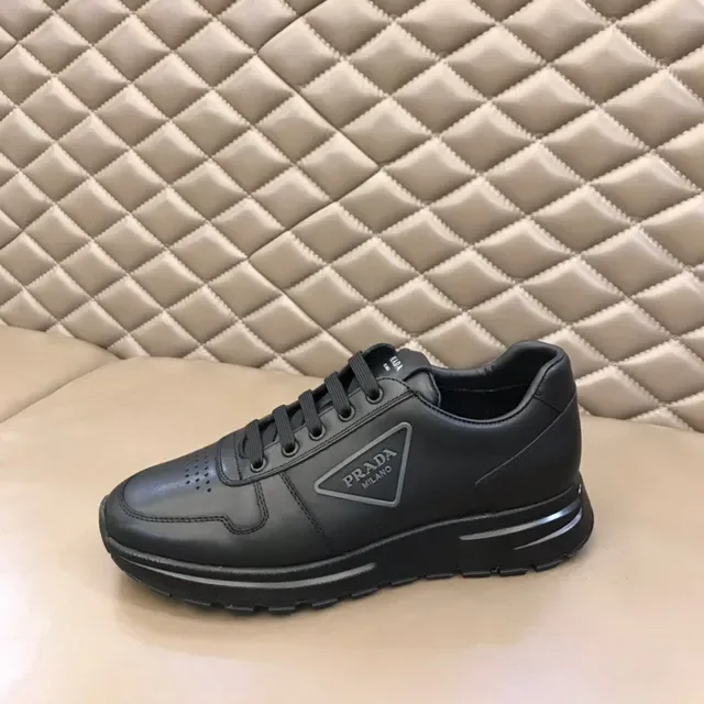 Prada Cloudbust Black Leather Lifestyle Sneakers 4