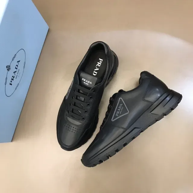 Prada Cloudbust Black Leather Lifestyle Sneakers 7