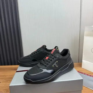 Prada Cloudbust Zapatillas Lifestyle Negras de Malla y Sintético