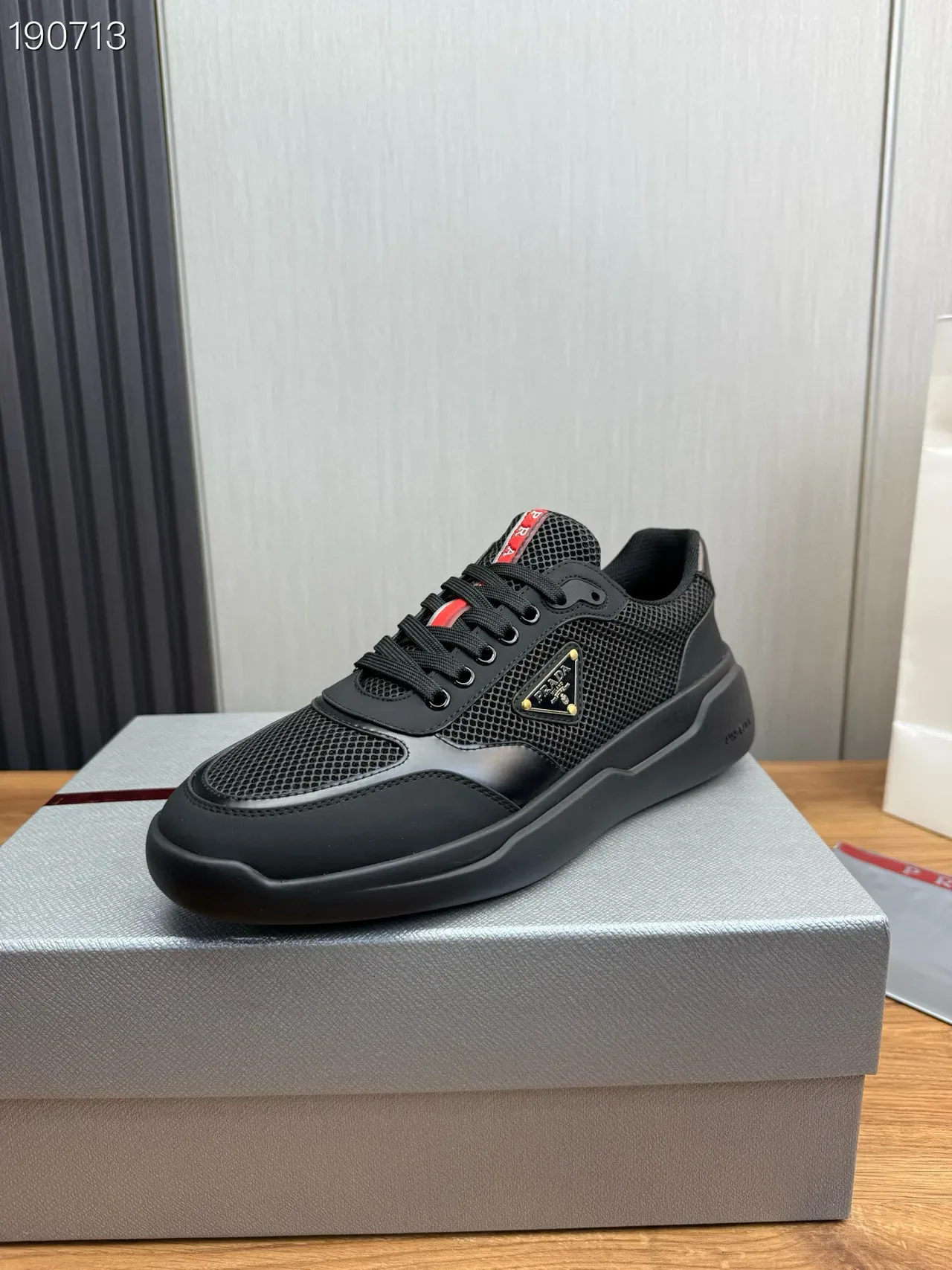 Prada Cloudbust Black Mesh and Synthetic Lifestyle Sneakers 7