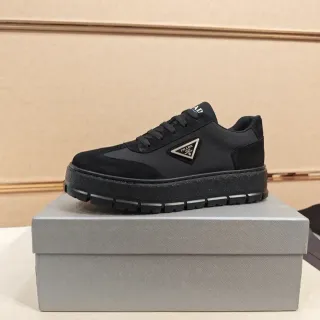 Prada Cloudbust أسود منصة نمط حياة حذاء رياضي