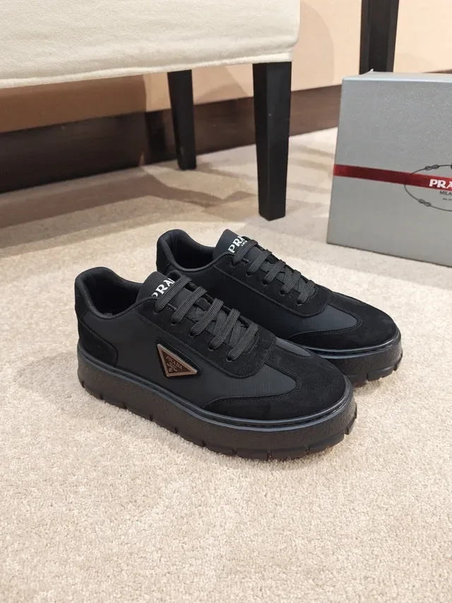 Prada Cloudbust Black Platform Lifestyle Sneakers 5