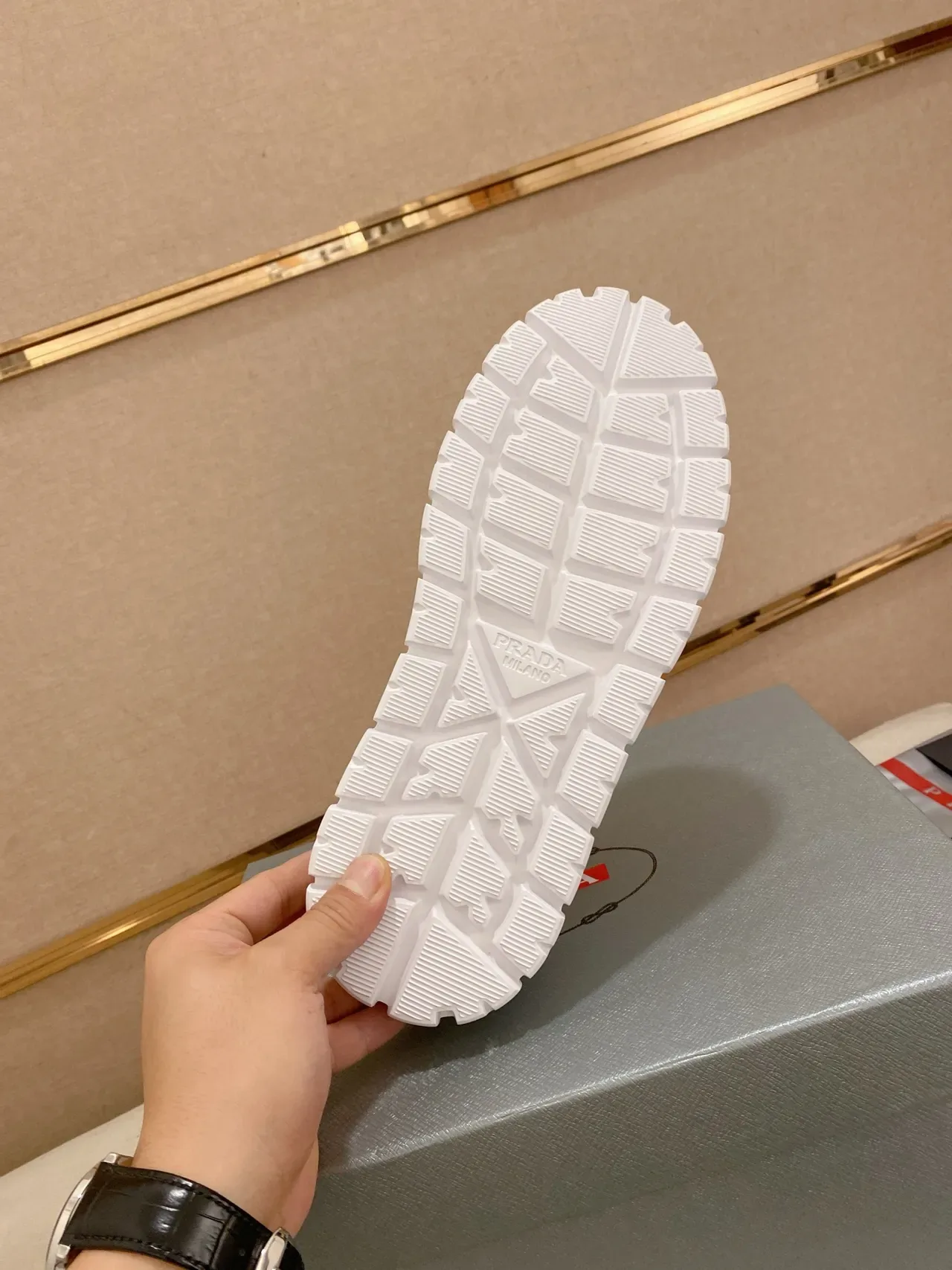 Prada Cloudbust Blue and White Lifestyle Sneakers 2