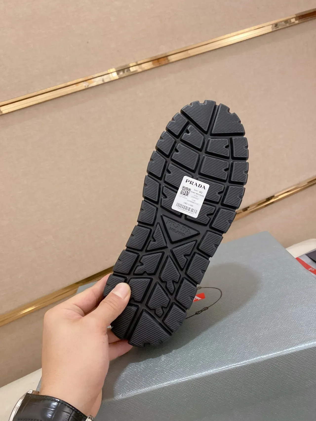 Prada Cloudbust Monochrome Black Chunky Sneakers 3