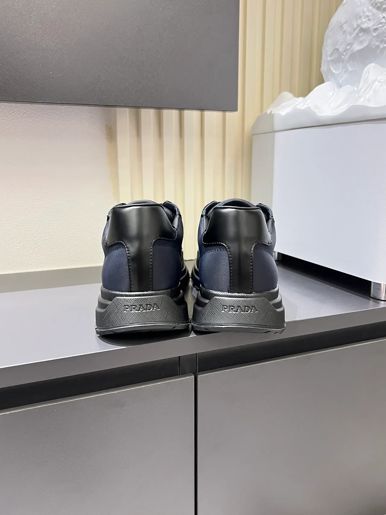 Prada Cloudbust Navy and Black Two-Tone Lifestyle Sneakers 2