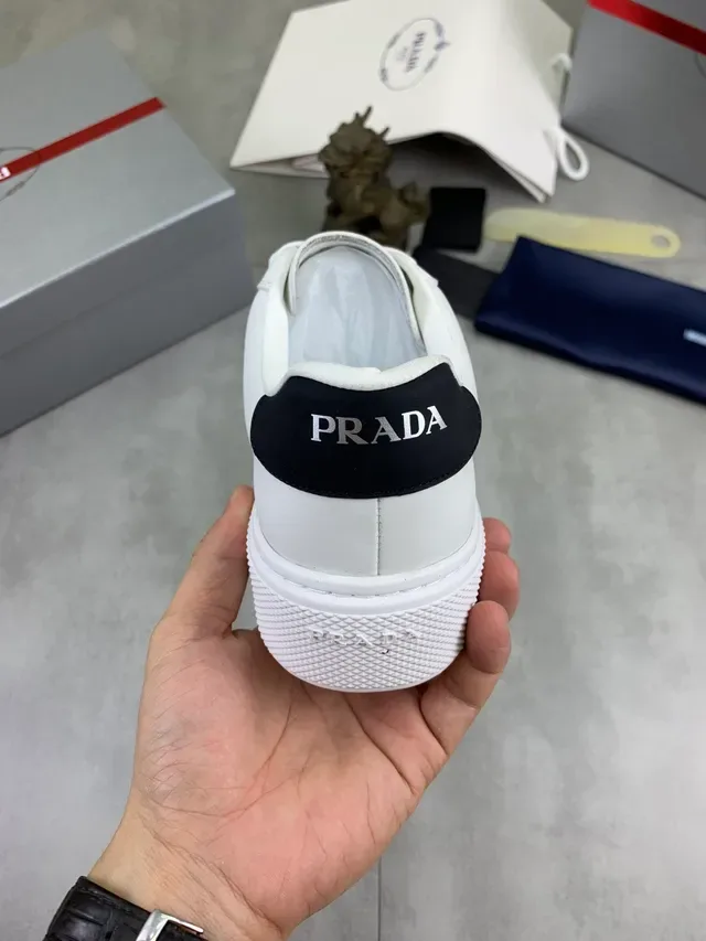 Prada Cloudbust White and Navy Lifestyle Sneakers 3