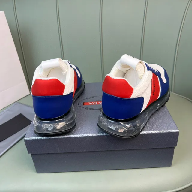 Prada Cloudbust White Blue Red Lifestyle Sneakers 6