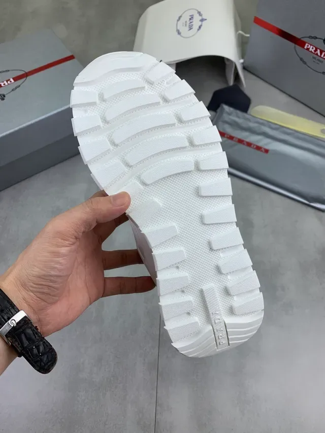 Prada Cloudbust White Leather Lifestyle Sneakers 2