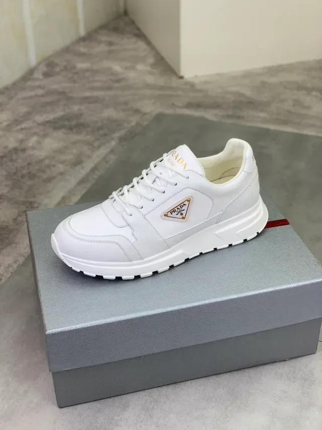 Prada Cloudbust White Leather Lifestyle Sneakers 5