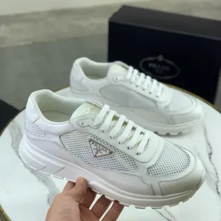 Prada Cloudbust সাদা মেশ ও লেদার লাইফস্টাইল স্নিকার