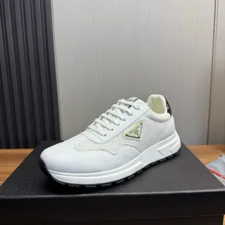 Prada Cloudbust Zapatillas Lifestyle Blancas de Malla y Cuero