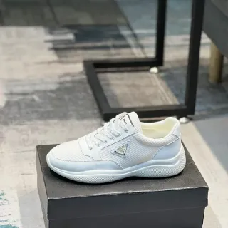 Prada Cloudbust Sneakers Lifestyle Blanc En Matériau Mixte