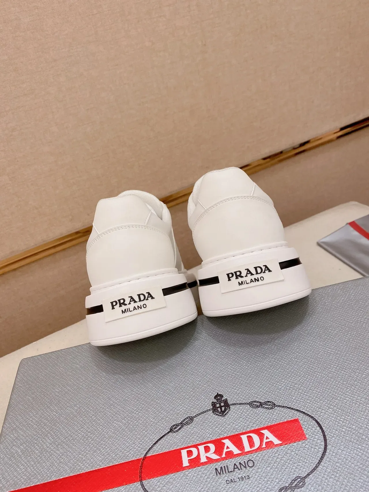 Prada Cloudbust White Platform Lifestyle Sneakers 3