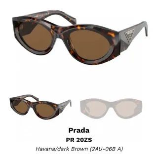 Prada PR 20ZS Havana/Dark Brown Sunglasses