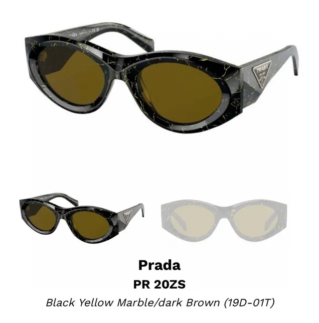 Prada PR 20ZS Havana/Dark Brown Sunglasses 9