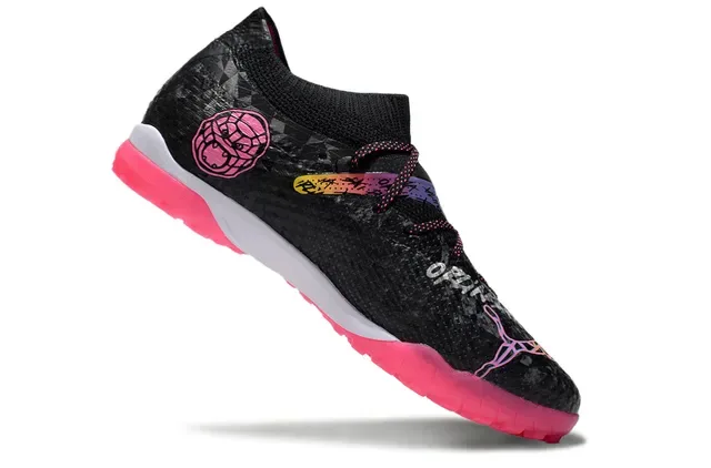 Puma Future Z Black Pink Sock-Fit Collar Textured Synthetic Upper Sneakers 2