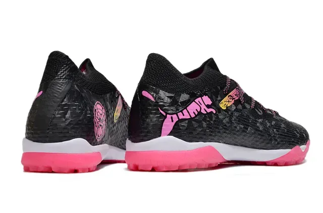 Puma Future Z Black Pink Sock-Fit Collar Textured Synthetic Upper Sneakers 5
