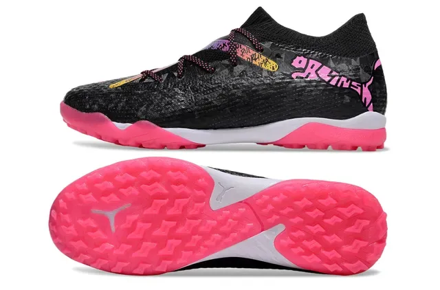 Puma Future Z Black Pink Sock-Fit Collar Textured Synthetic Upper Sneakers 6