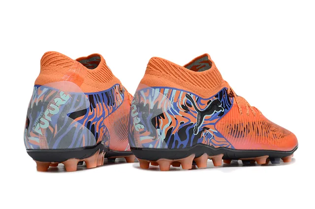 Puma Future Z orange bleu low-cut sock-fit collar terrain ferme chaussures de football 5