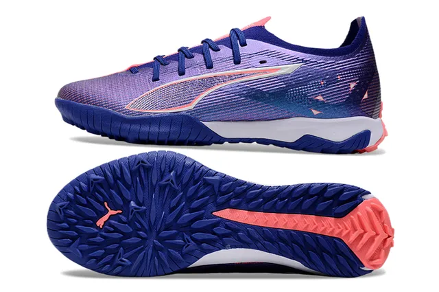 Puma Future Z Violet Bleu Upper de Knit Engineered Gradiente Chaussures de Football Indoor 6
