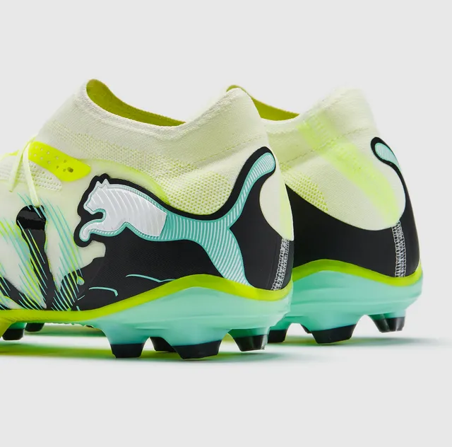 Puma Future Z jaune vert bas cut haut à encolure chaussette sol ferme chaussures de football 12
