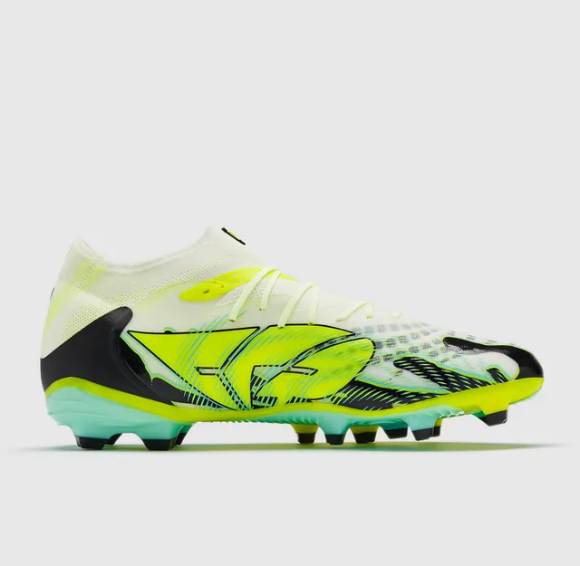 Puma Future Z jaune vert bas cut haut à encolure chaussette sol ferme chaussures de football 14