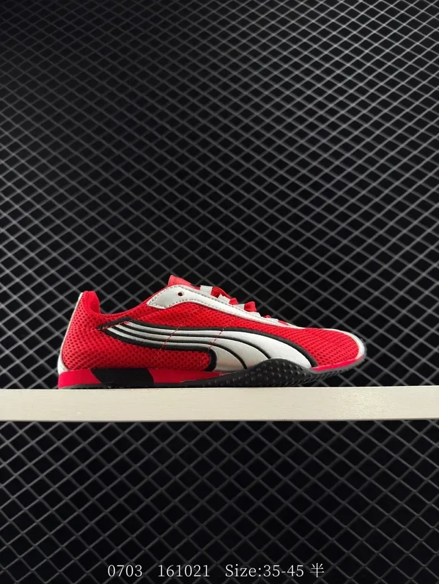 Puma H-Street Semelle Fine Rouge Blanc Noir Chaussures Lifestyle 6